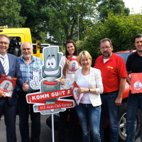 (v.l.n.r.):Schirmherr Jürgen Herzing, Bgm Aschaffenburg, Dieter Mayer, Vorsit-zender ACE-Kreisverband Aschaffenburg, Diana Köhler, Schirmherrin Martina Fehlner, Landtagsabgeordnete, Florian Baar, Regionalbeauftragter des ACE Bayern, sowie Swen Mayer.